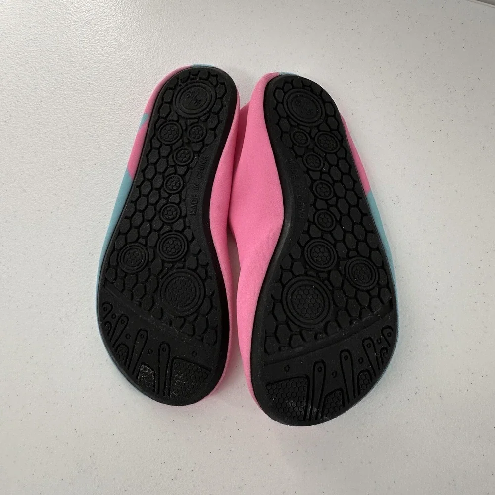 Water Swim Shoes 2-3 Girls Youth pink blue whale‎ lake sports outdoor 8.5
